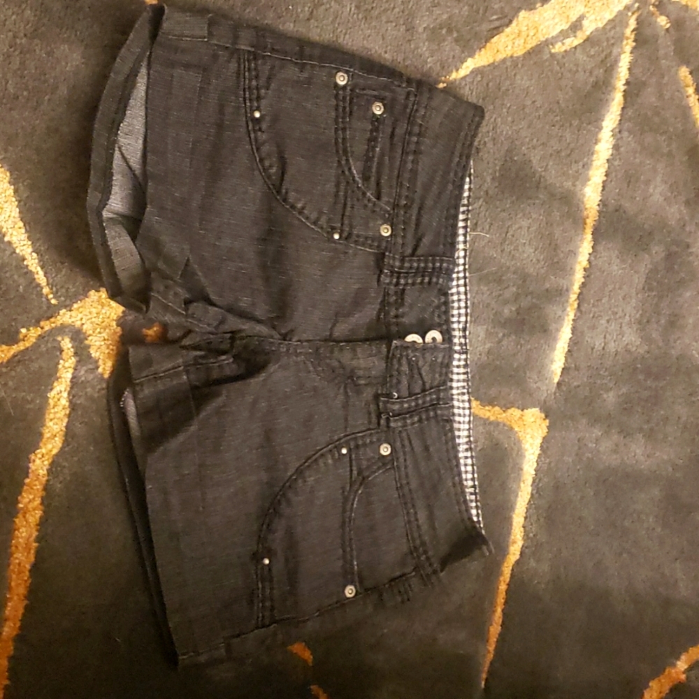 Black denim jeans
